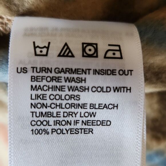 NWT Vissla Men's Descanso Eco Hooded Popover Fleece, Tan Geometric, Size XL - Picture 8 of 10